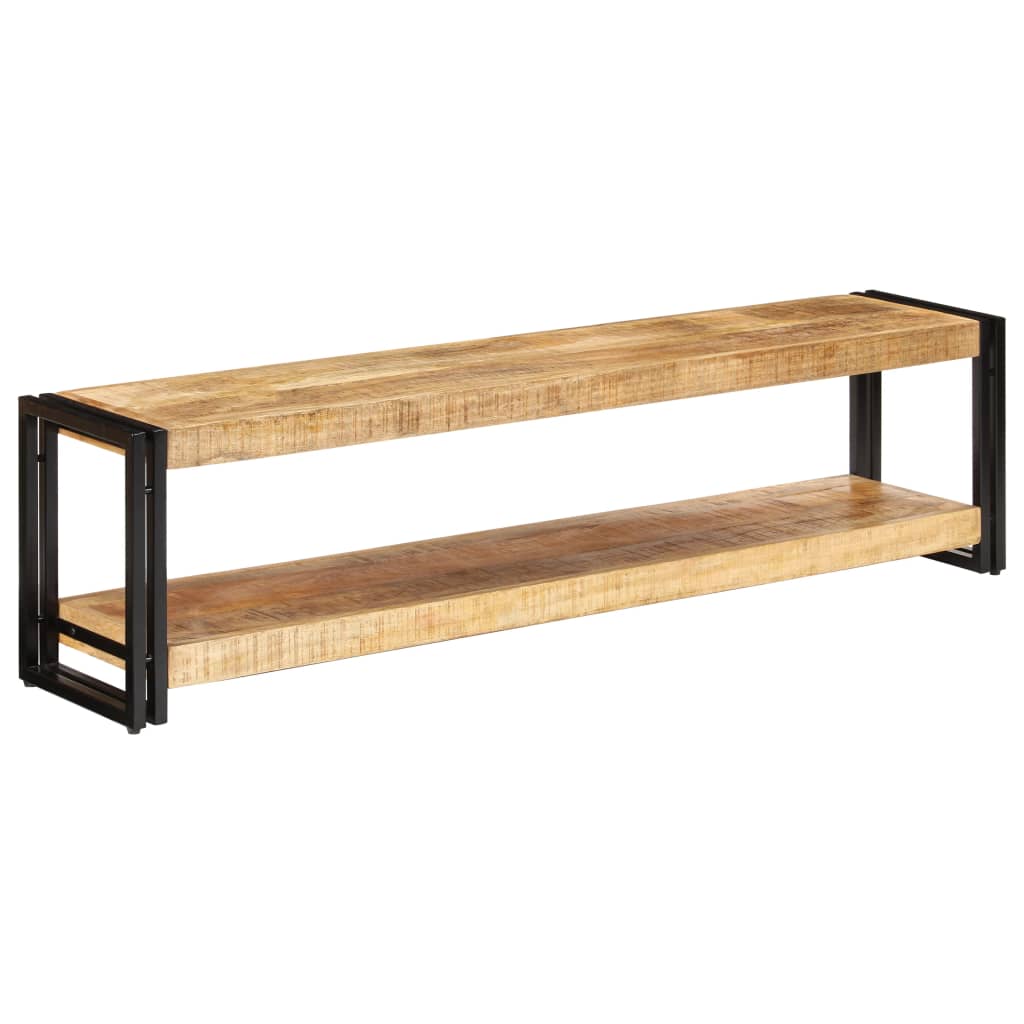 Meuble TV 150x30x40 cm Bois massif de manguier