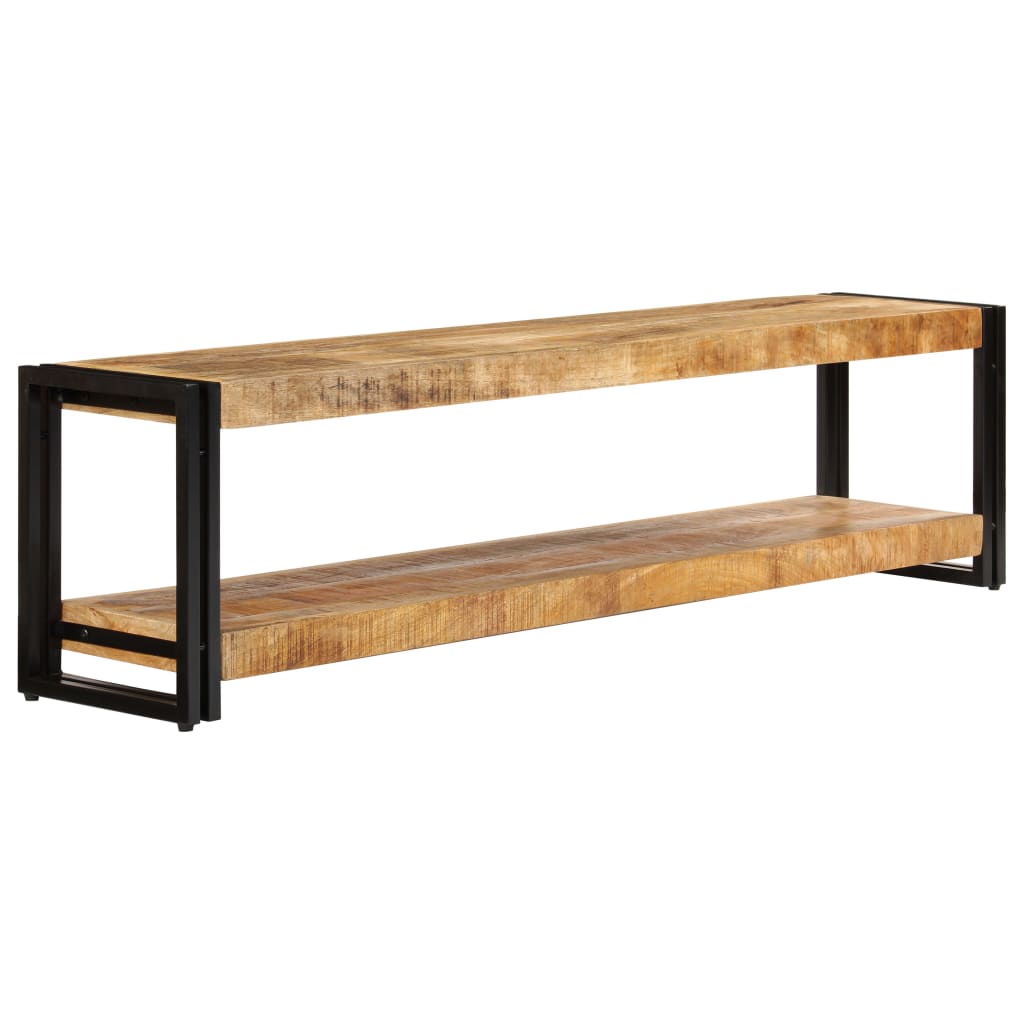 Meuble TV 150x30x40 cm Bois massif de manguier