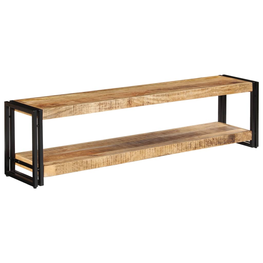 Meuble TV 150x30x40 cm Bois massif de manguier