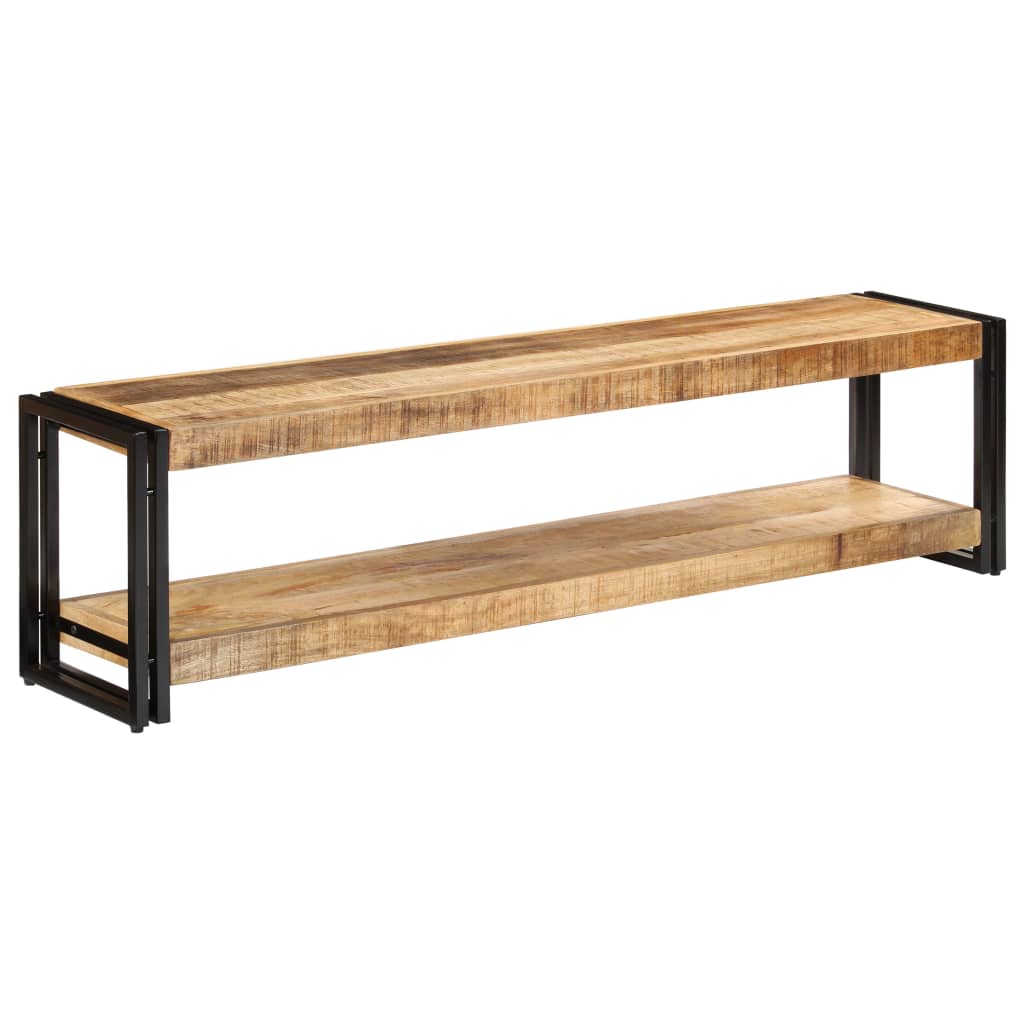 Meuble TV 150x30x40 cm Bois massif de manguier