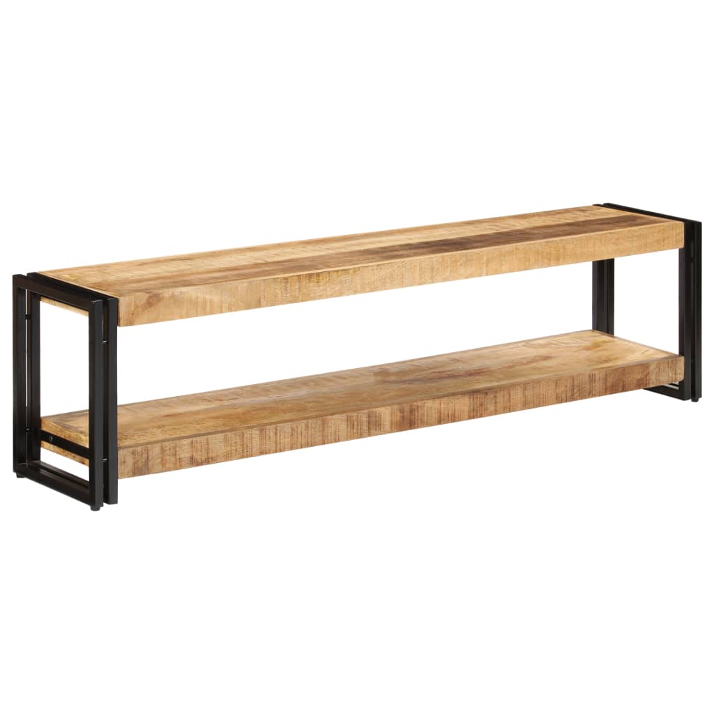 Meuble TV 150x30x40 cm Bois massif de manguier