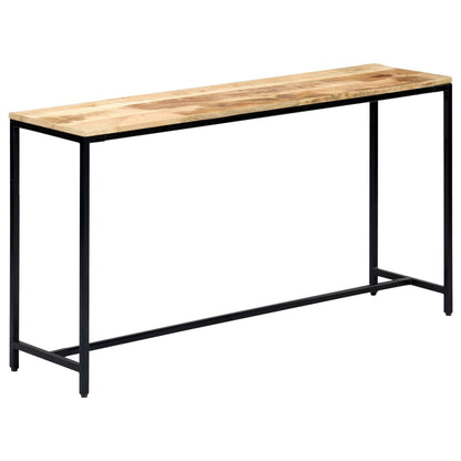 Table console 140 x 35 x 76 cm Bois de manguier massif brut