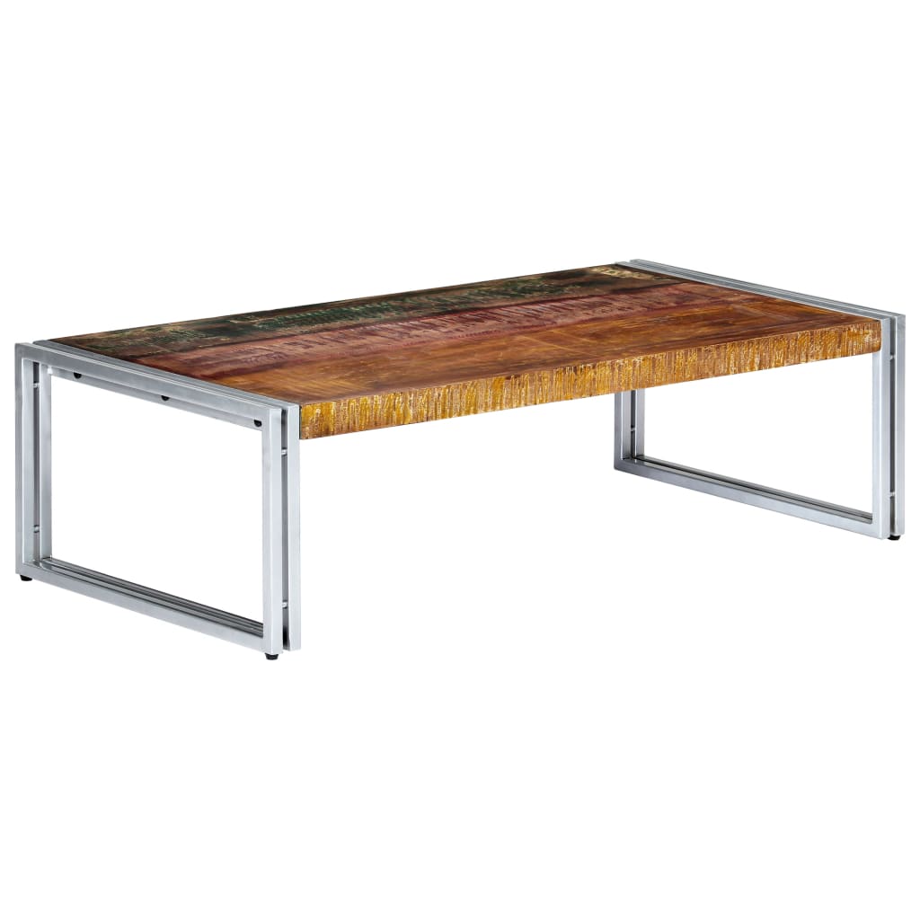 Table basse 120x60x35 cm Bois de récupération solide