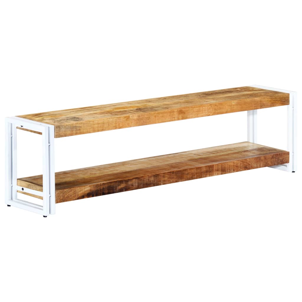 Meuble TV 150x30x40 cm Bois massif de manguier