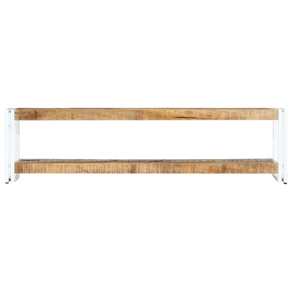 Meuble TV 150x30x40 cm Bois massif de manguier