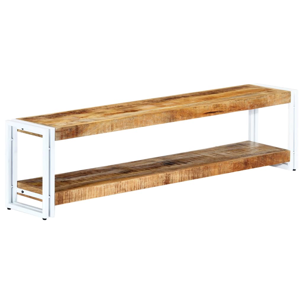 Meuble TV 150x30x40 cm Bois massif de manguier