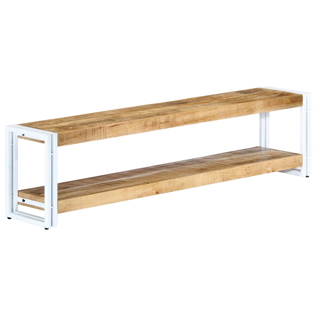 Meuble TV 150x30x40 cm Bois massif de manguier