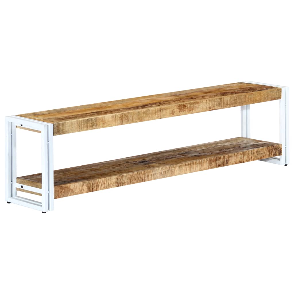 Meuble TV 150x30x40 cm Bois massif de manguier