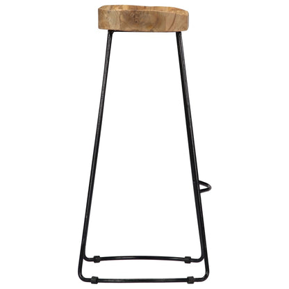 Tabourets de bar Gavin lot de 2 bois de manguier massif