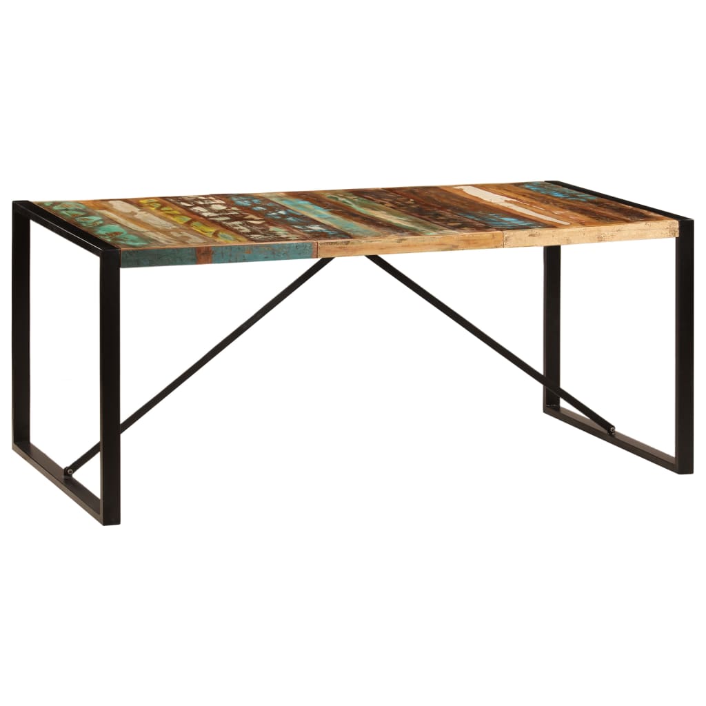 Table de salle à manger 180x90x75 cm Bois de récupération