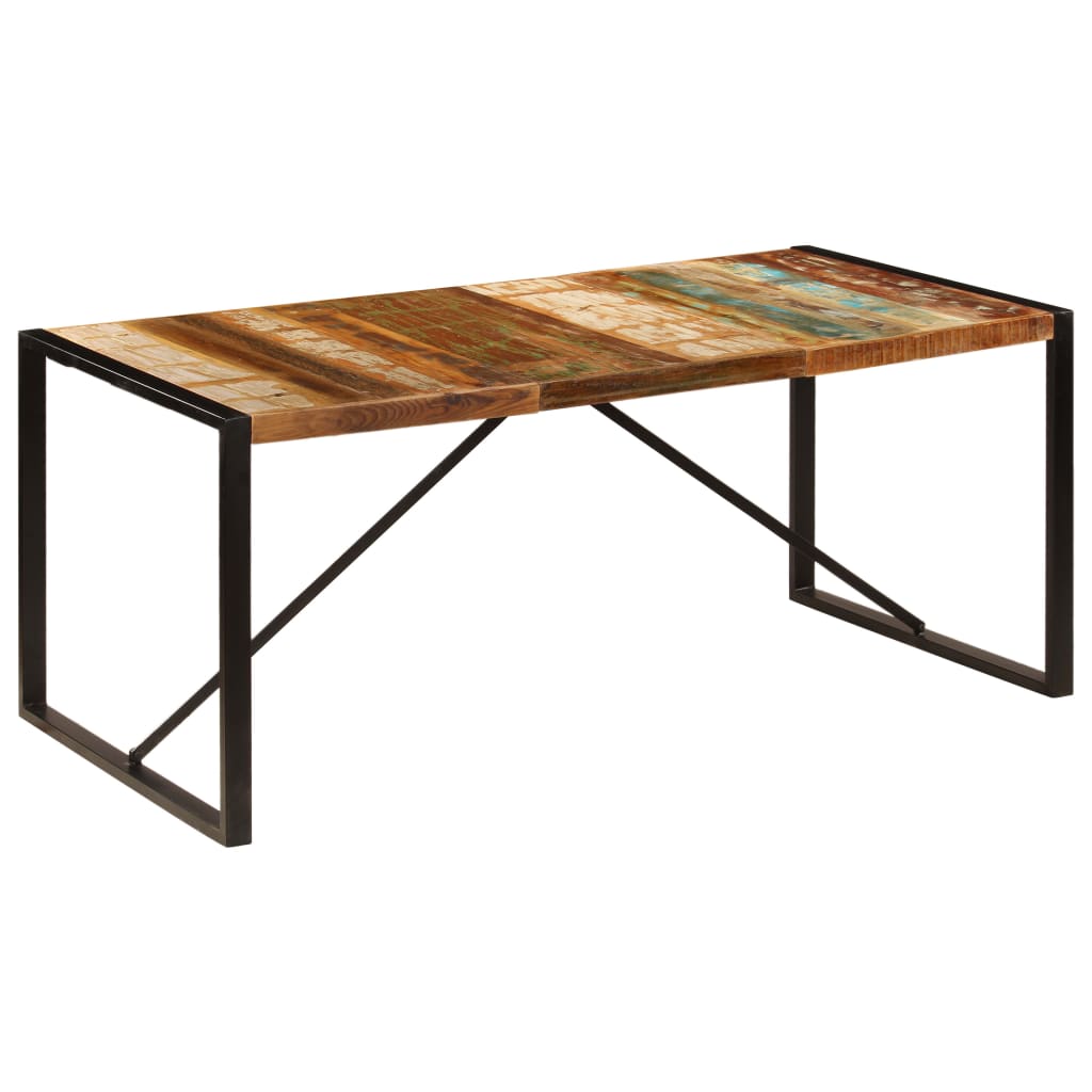 Table de salle à manger 180x90x75 cm Bois de récupération