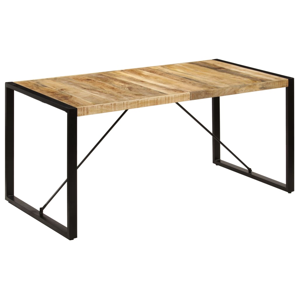 Table à manger 160x80x75 cm bois de manguier massif