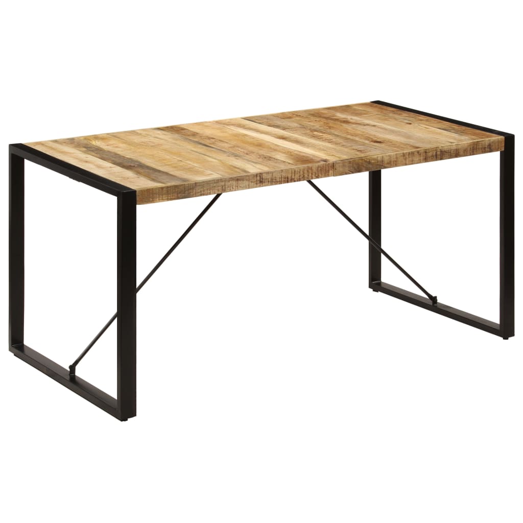 Table à manger 160x80x75 cm bois de manguier massif