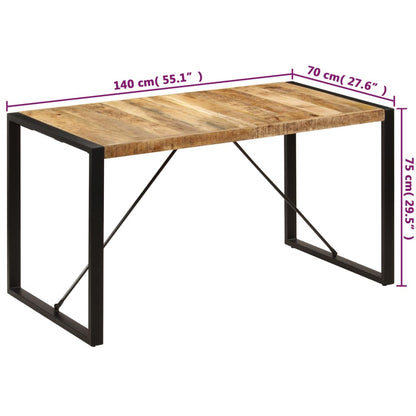 Table à manger 140x70x75 cm Bois de manguier massif