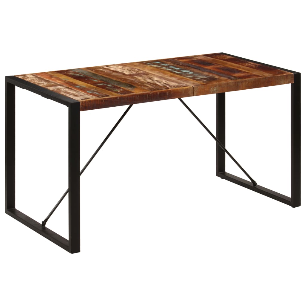 Table à manger 140x70x75 cm Bois de récupération massif