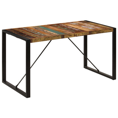 Table à manger 140x70x75 cm Bois de récupération massif