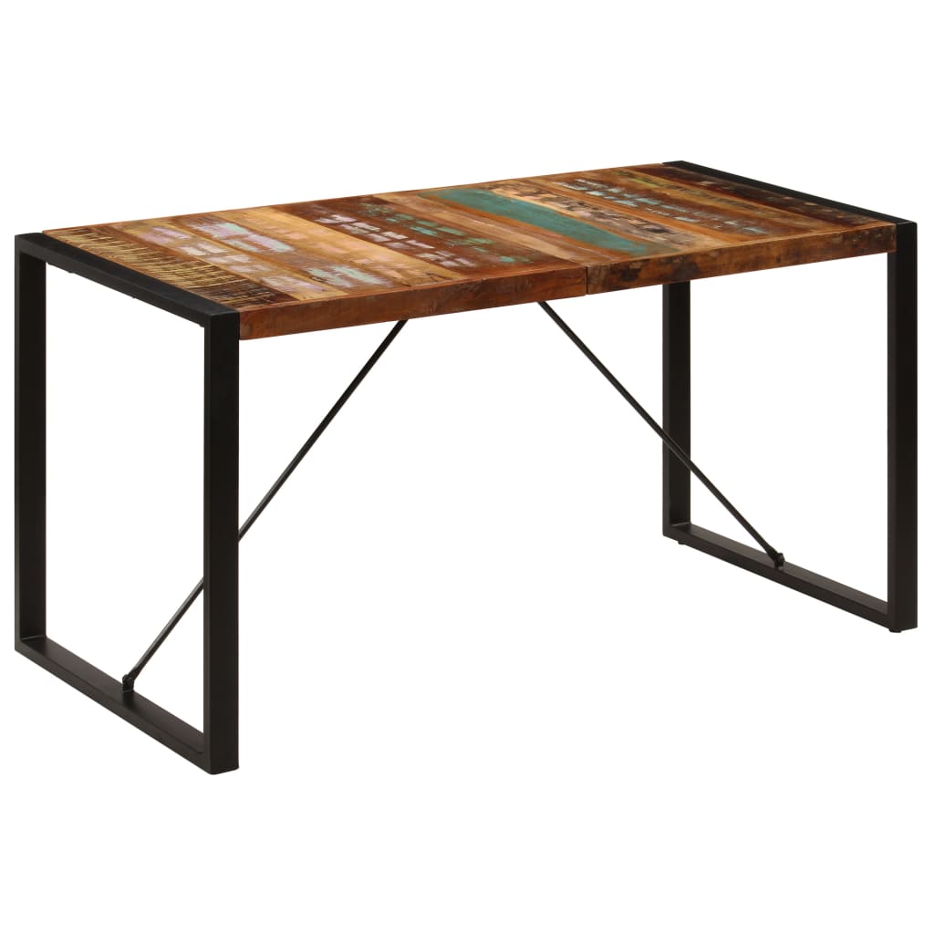 Table à manger 140x70x75 cm Bois de récupération massif