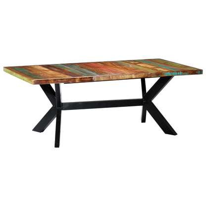 Table à manger 200x100x75 cm Bois de récupération solide