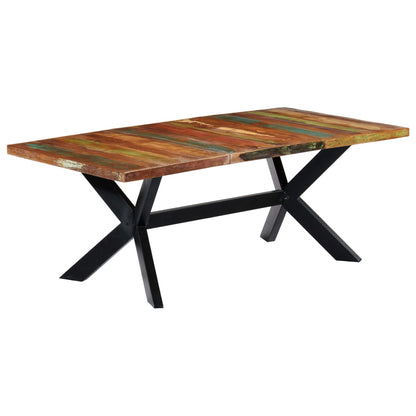 Table à manger 200x100x75 cm Bois de récupération solide