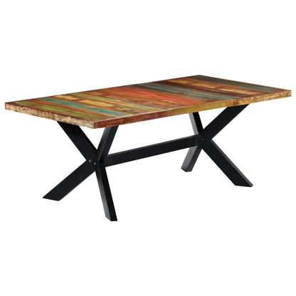 Table à manger 200x100x75 cm Bois de récupération solide