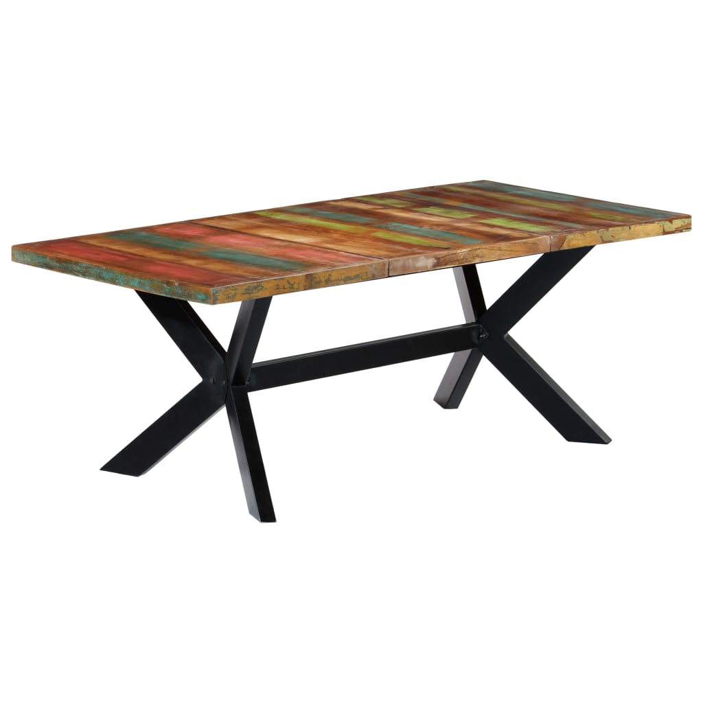 Table à manger 200x100x75 cm Bois de récupération solide