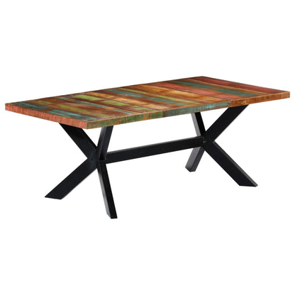 Table à manger 200x100x75 cm Bois de récupération solide