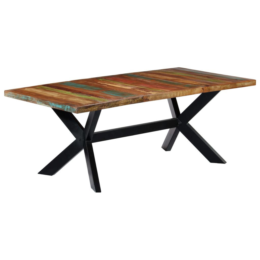 Table à manger 200x100x75 cm Bois de récupération solide