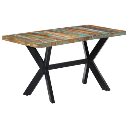 Table à manger 140x70x75 cm Bois de récupération massif