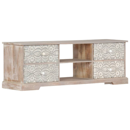 Meuble TV 120x30x40 cm Bois d'acacia massif