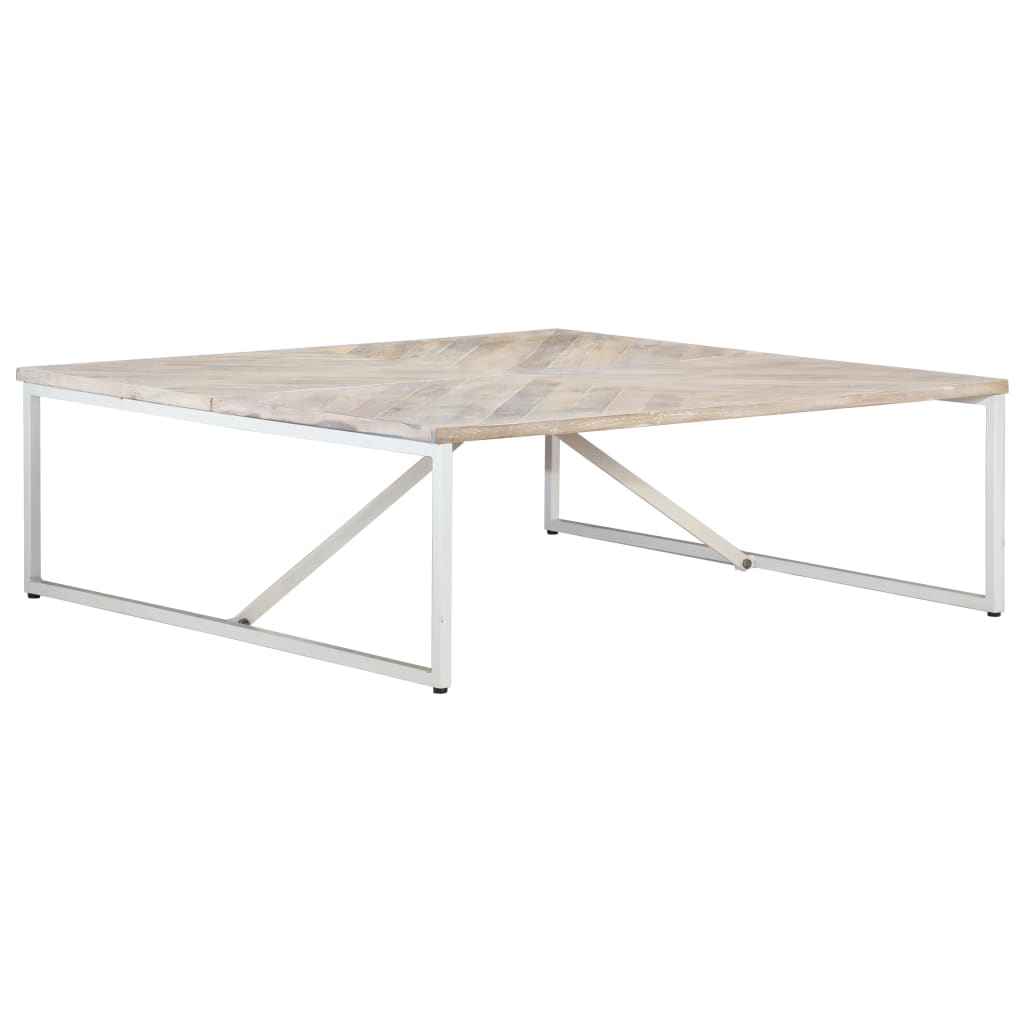 Table basse 110x110x36 cm Bois de manguier solide