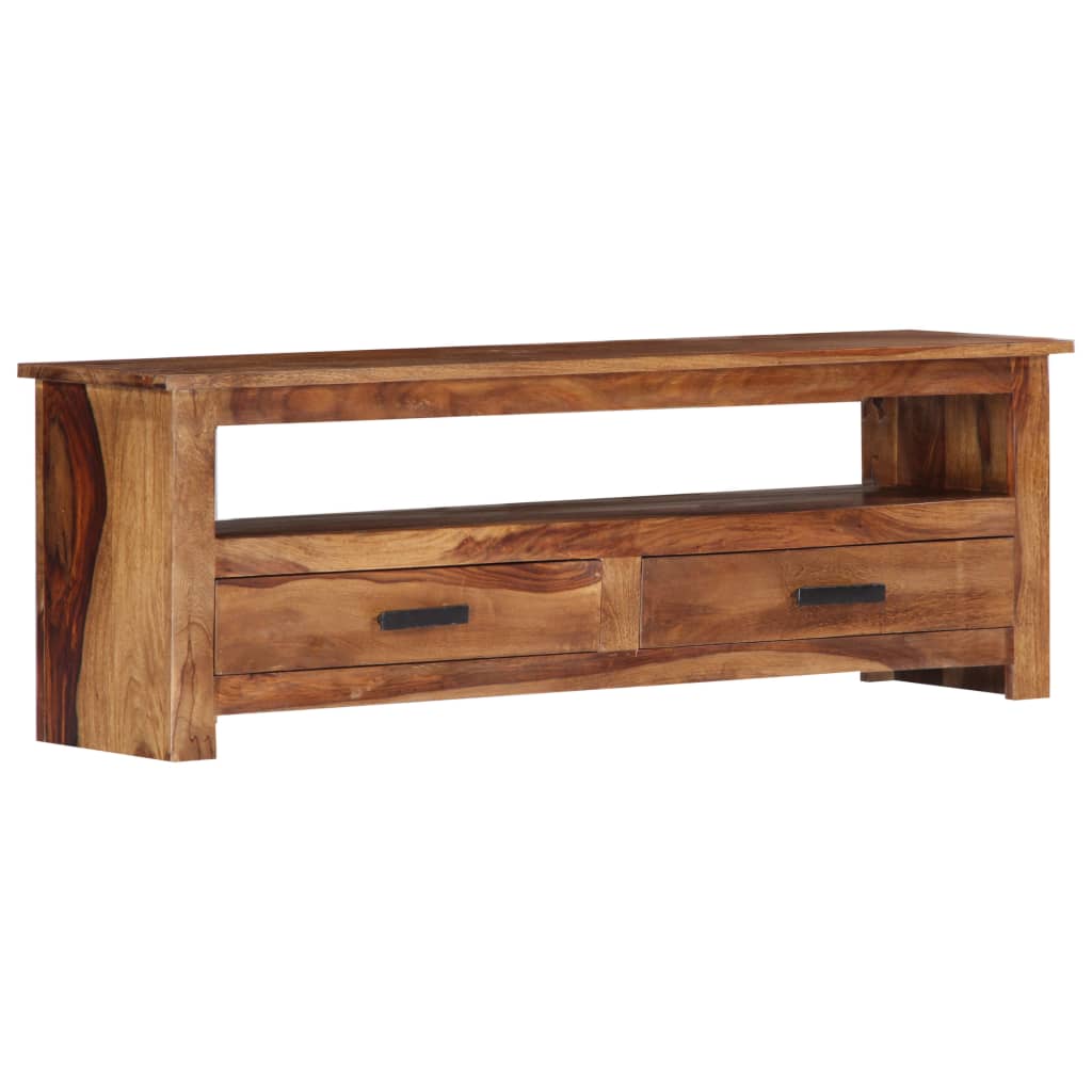 Meuble TV 118x30x40 cm Bois massif