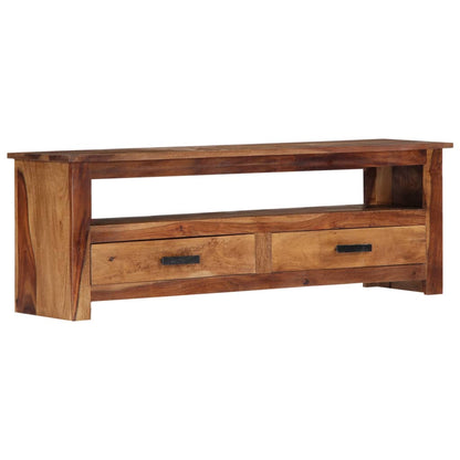 Meuble TV 118x30x40 cm Bois massif