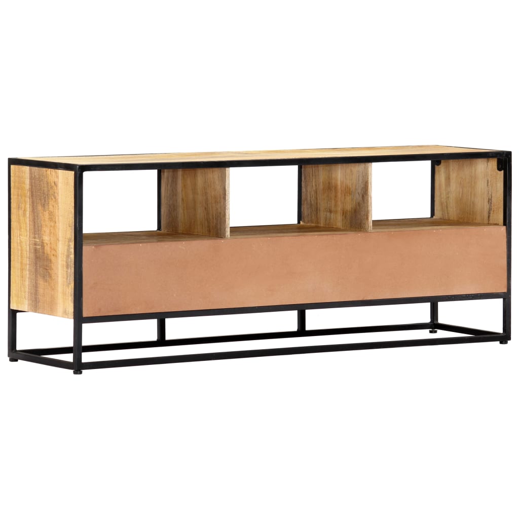 Meuble TV 120x30x45 cm Bois solide de manguier