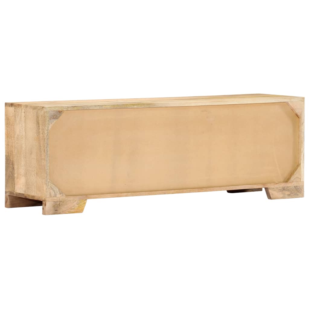 Meuble TV 120x30x40 cm Bois massif de manguier