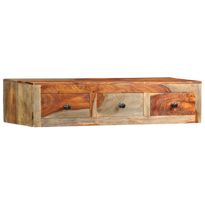 Table console murale 100x25x20 cm Bois massif