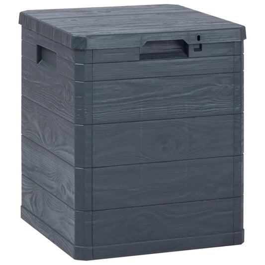 Boîte de rangement de jardin 90 L Anthracite