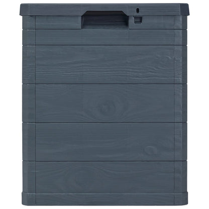 Boîte de rangement de jardin 90 L Anthracite