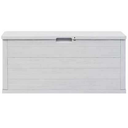 Boîte de rangement de jardin 280 L Gris clair