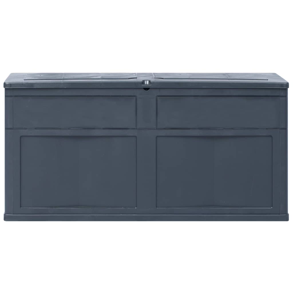 Boîte de rangement de jardin 320 L Noir