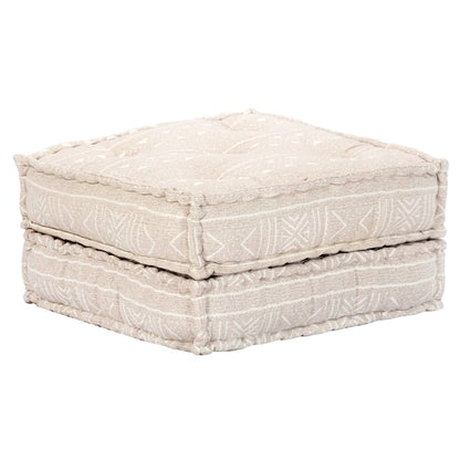 Pouf modulaire à 3 places Beige Tissu