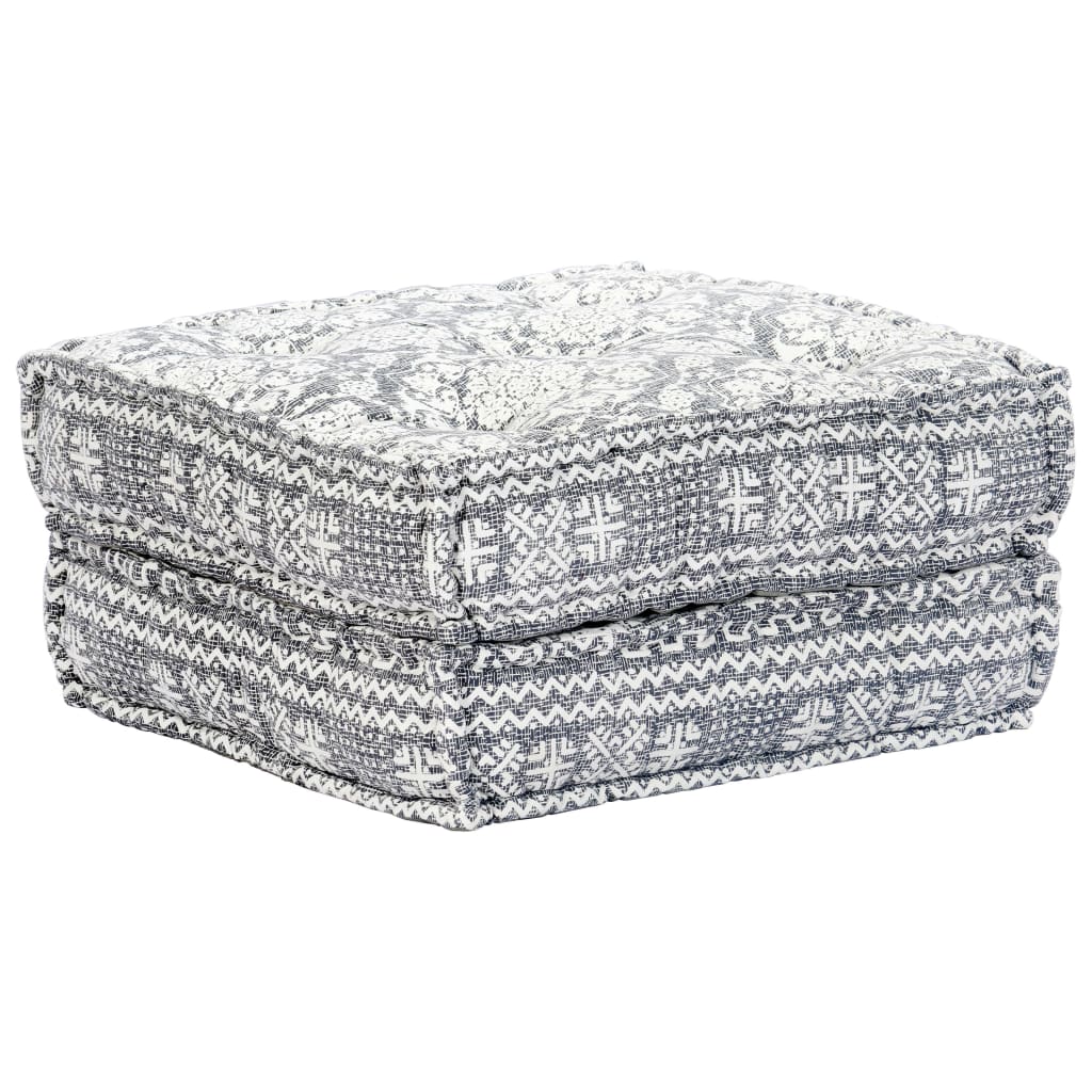 Pouf modulaire à 2 places Gris clair Tissu