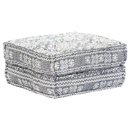 Pouf modulaire à 4 places Gris clair Tissu