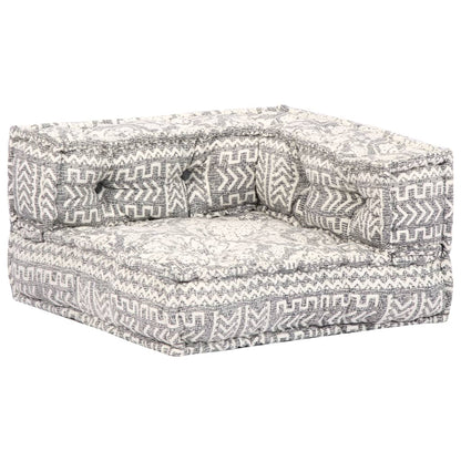 Pouf modulaire à 4 places Gris clair Tissu