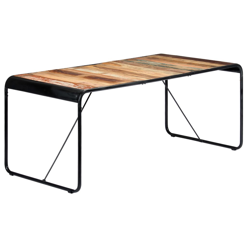 Table à manger 180x90x76 cm Bois de récupération massif