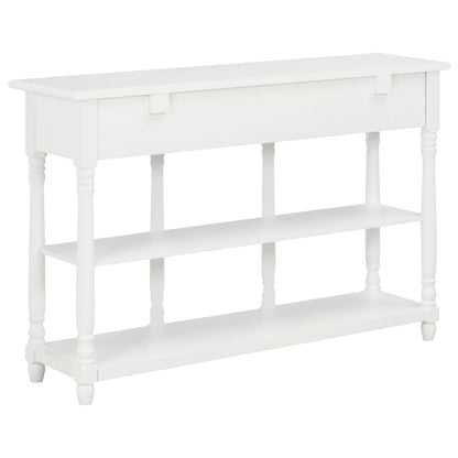 Table console Blanc 120x30x76 cm MDF