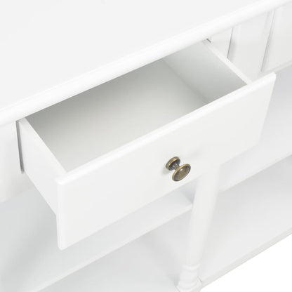 Table console Blanc 120x30x76 cm MDF