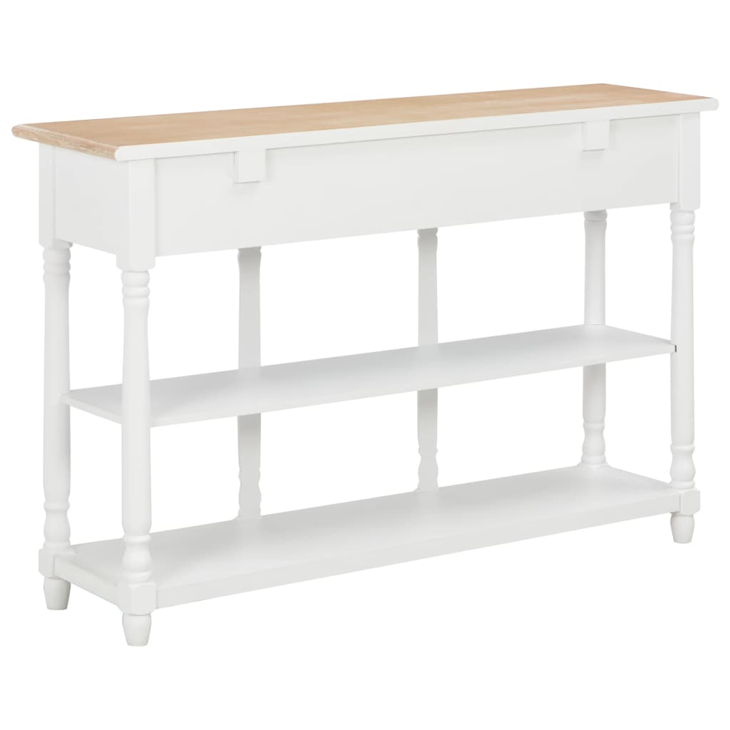 Table console Blanc 120x30x76 cm MDF