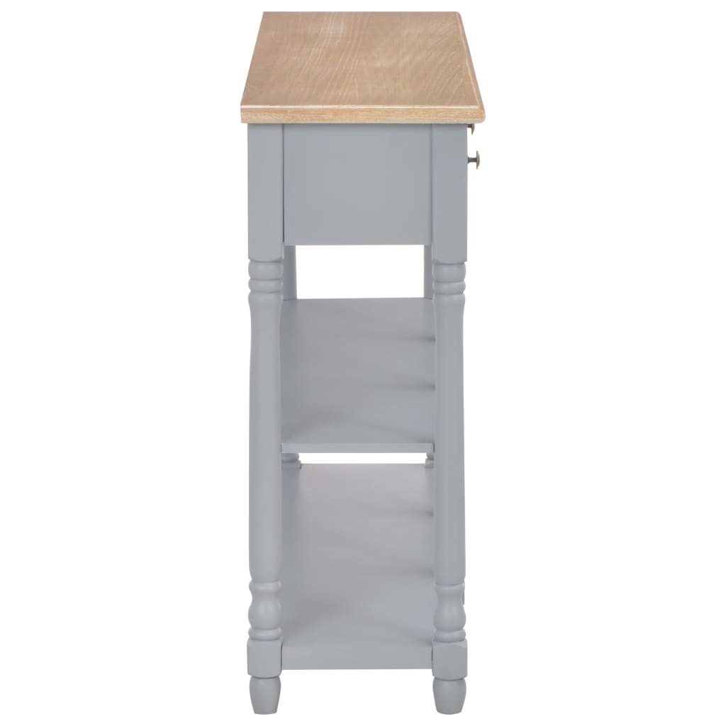 Table console Gris 120x30x76 cm MDF