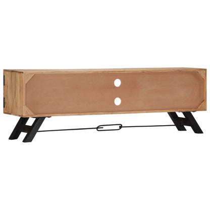 Meuble TV 140x30x45 cm Bois d'acacia massif