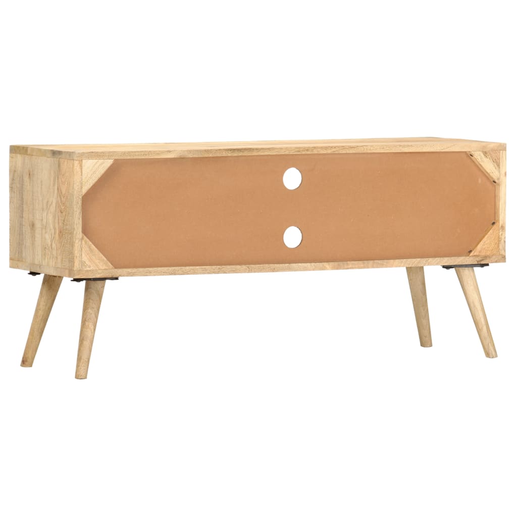 Meuble TV 100x30x45 cm bois massif de manguier